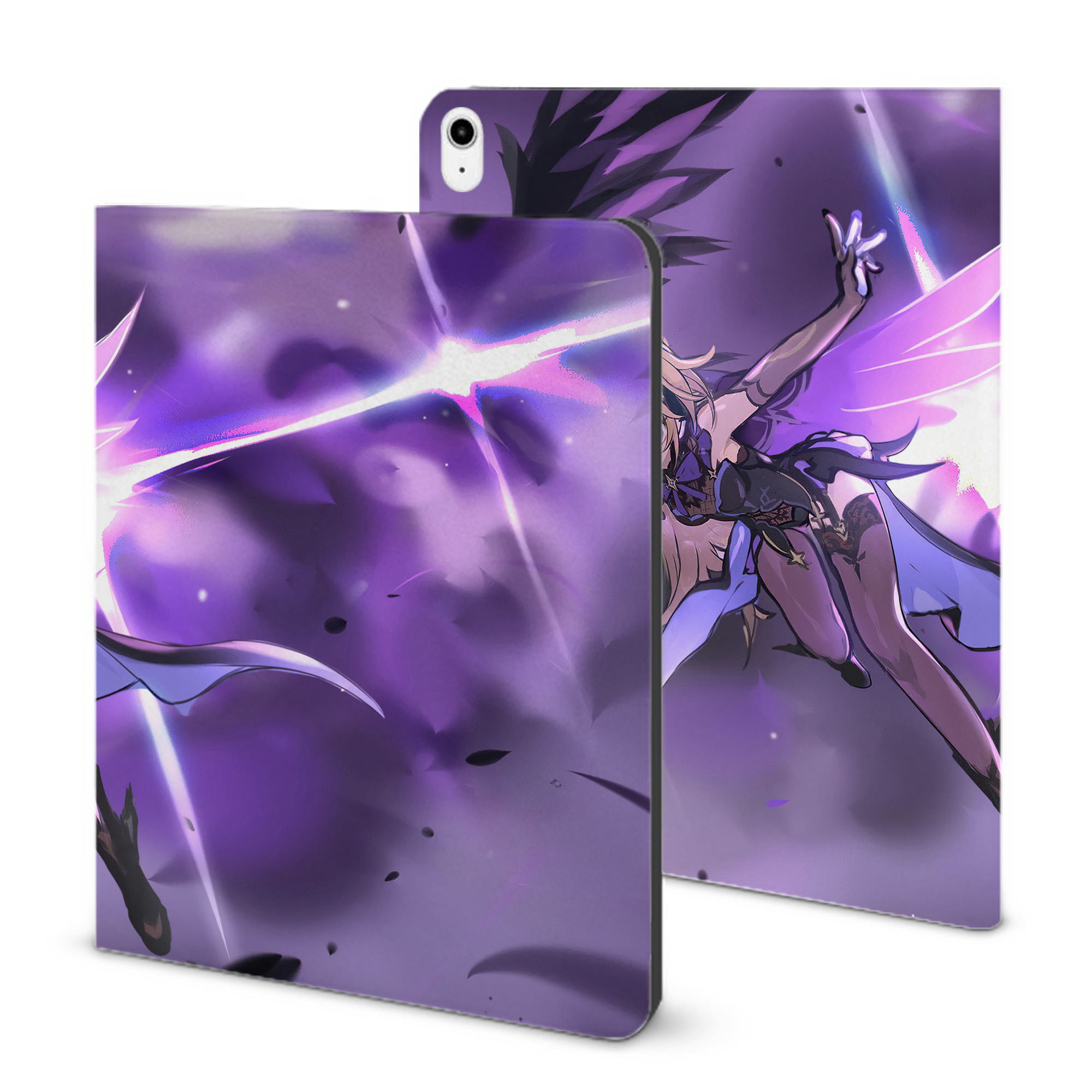 げんし神 genshin IPadケース ペンホルダー付き ブックスタイルデザイン